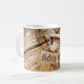 Dachboden Holz Freundlicher Geist Buh? Kaffeetasse (Vorderseite Links)