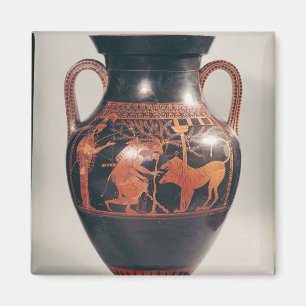 Dachboden Rotzahl Bauch Amphora Magnet
