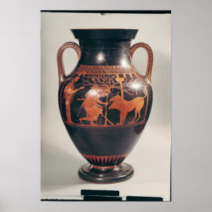 Dachboden Rotzahl Bauch Amphora Poster