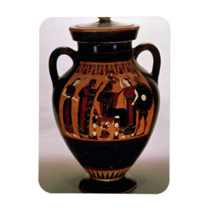 Dachboden Schwarzzahl Amphora, der die Geburt von Magnet