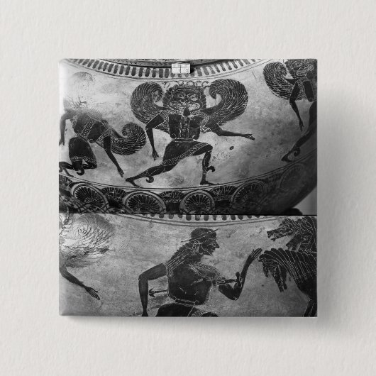 Dachboden Schwarzzahl dinos Button (Vorderseite)