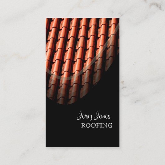 Dachdecke, Spanische Fliesen/DIY Visitenkarte (Vorderseite)