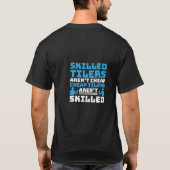 Dachdecker-Arbeitskraft-Geschenk T-Shirt (Rückseite)