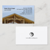 Dachdecker-Bauunternehmer Visitenkarte (Vorne/Hinten)