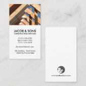 Dachdecker-Bauunternehmer Visitenkarte (Vorne/Hinten)