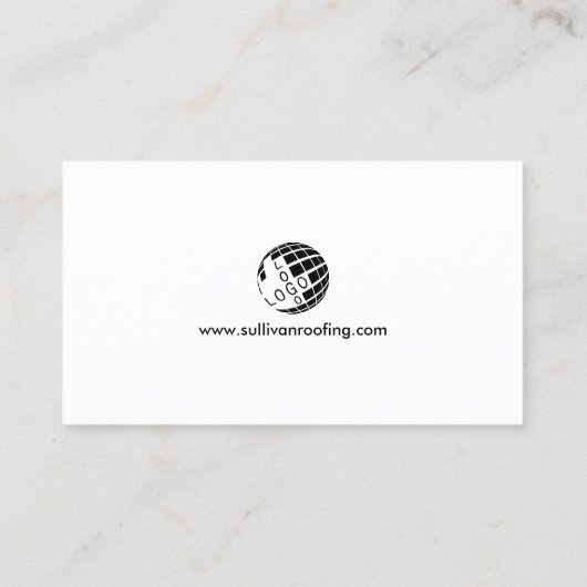 Dachdecker-Bauunternehmer Visitenkarte (Rückseite)