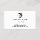 Dachdecker-Bauunternehmer Visitenkarte (Rückseite)