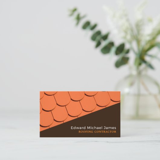 Dachdecker, Dachdecker, Dachdecker Visitenkarte (Stehend Vorderseite)