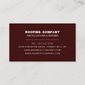 Dachdecker, Dachdecker, Dachdecker Visitenkarte (Rückseite)