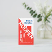 Dachdecker-Dachdecker-Gebäude Visitenkarte (Stehend Vorderseite)