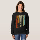 Dachdecker-Dachgestänge und Dachdecker Sweatshirt (Vorne ganz)
