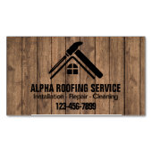 Dachdecker des Auftragnehmers Magnetische Visitenkarte (Vorderseite)