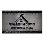 Dachdecker des Auftragnehmers Magnetische Visitenkarte (Vorderseite)