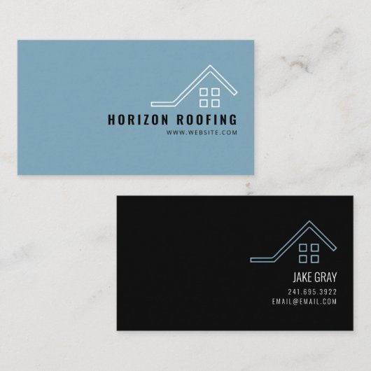 Dachdecker-Firmenkarte Visitenkarte (Vorne/Hinten)