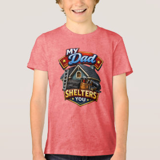 Dachdecker/Hausbauer Tri-Blend Shirt