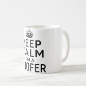 Dachdecker, lustig, Liebe, Dach, Dachdecker, Konst Kaffeetasse (VorderseiteRechts)