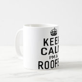 Dachdecker, lustig, Liebe, Dach, Dachdecker, Konst Kaffeetasse (Vorderseite Links)