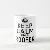 Dachdecker, lustig, Liebe, Dach, Dachdecker, Konst Kaffeetasse (Mittel)