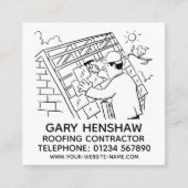 Dachdecker oder Dachdecker Quadratische Visitenkarte (Vorderseite)