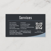 Dachdecker QR-Code Professional Visitenkarte (Rückseite)