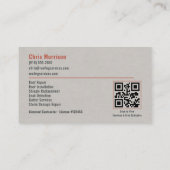 Dachdecker QR-Code Professional Visitenkarte (Rückseite)