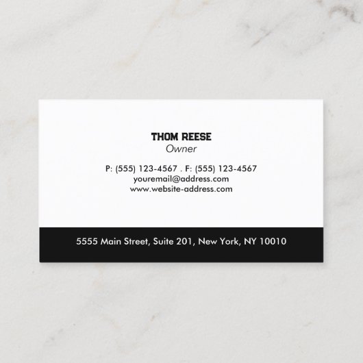 Dachdecker | Roofer Visitenkarte (Rückseite)