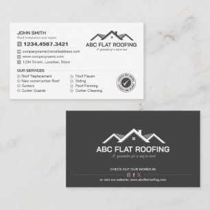 Dachdecker-Service, Dachrinnen-Service, Dachrepara Visitenkarte