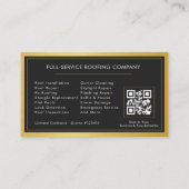 Dachdecker-Service-QR-Code Visitenkarte (Rückseite)
