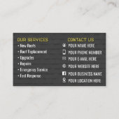 Dachdecker-Service Visitenkarten Visitenkarte (Rückseite)