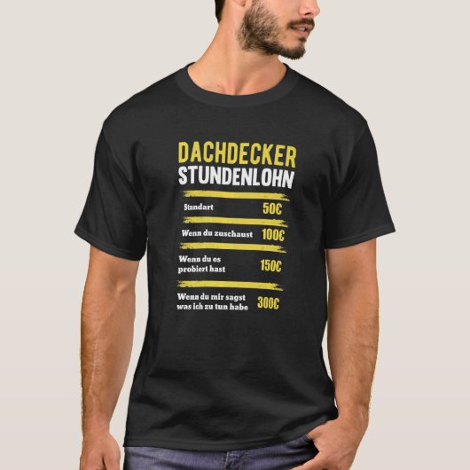 Dachdecker T-Shirt (Vorderseite)