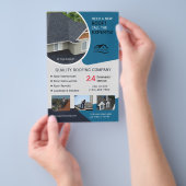 Dachdecker und Reparatur Business Blue Flyer (Handgriff)