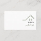 Dachdecker- und Windows-Firmenkarte Visitenkarte (Rückseite)