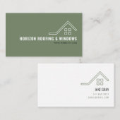 Dachdecker- und Windows-Firmenkarte Visitenkarte (Vorne/Hinten)