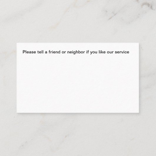 Dachdecker-Verkaufs- und Installationskarten Visitenkarte (Rückseite)