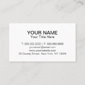 Dachdecker Visitenkarte (Rückseite)