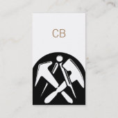 Dachdecker Visitenkarten Visitenkarte (Rückseite)