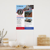 Dachdeckerarbeiten nach Maß Poster (Küche)
