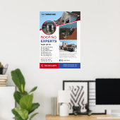 Dachdeckerarbeiten nach Maß Poster (Heimbüro)