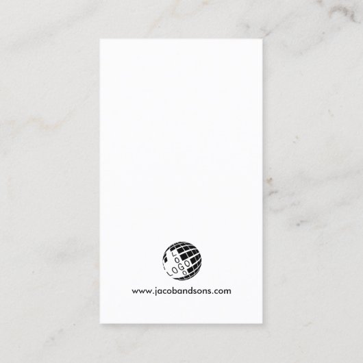 Dachdeckerbau Visitenkarte (Rückseite)