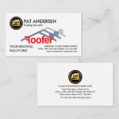 Dachdeckerbauer für kreative Dachdecker Visitenkarte (Vorne/Hinten)