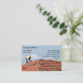 Dachdeckerbild Visitenkarte (Stehend Vorderseite)