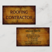 Dachdeckerkarte des AN Visitenkarte (Vorne/Hinten)