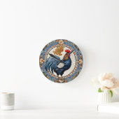 Dachdeckermosaik Runde Wanduhr (Zuhause)