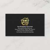 Dachdeckerreparaturwerkzeuge Visitenkarte (Rückseite)