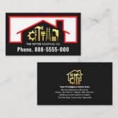 Dachdeckerreparaturwerkzeuge Visitenkarte (Vorne/Hinten)