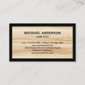 Dachdeckerroofer aus Holz Visitenkarte (Rückseite)