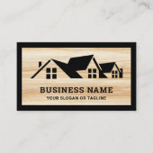 Dachdeckerroofer aus Holz Visitenkarte (Vorderseite)