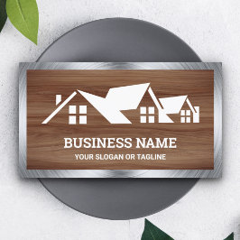 Dachdeckerroofer aus Holz Visitenkarte