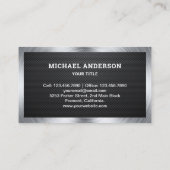 Dachdeckerroofer für Kohlenstofffaser Visitenkarte (Rückseite)