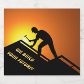 Dachdeckung Alkoholflaschenetikett (Einzelnes Label)